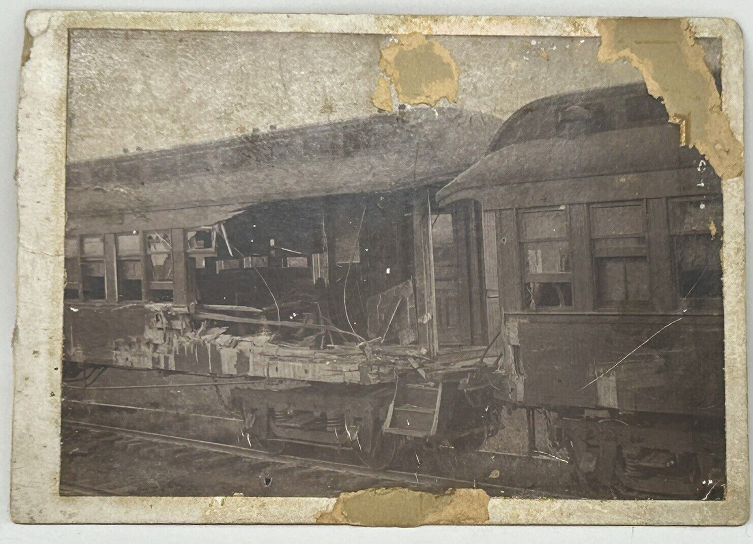 September 1899 Train Crash Photo GOOD Condition