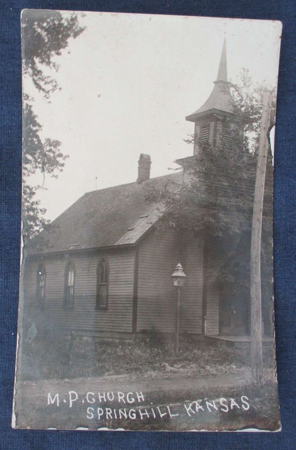 RP Spring Hill Kansas MP Church 1910s Postcard