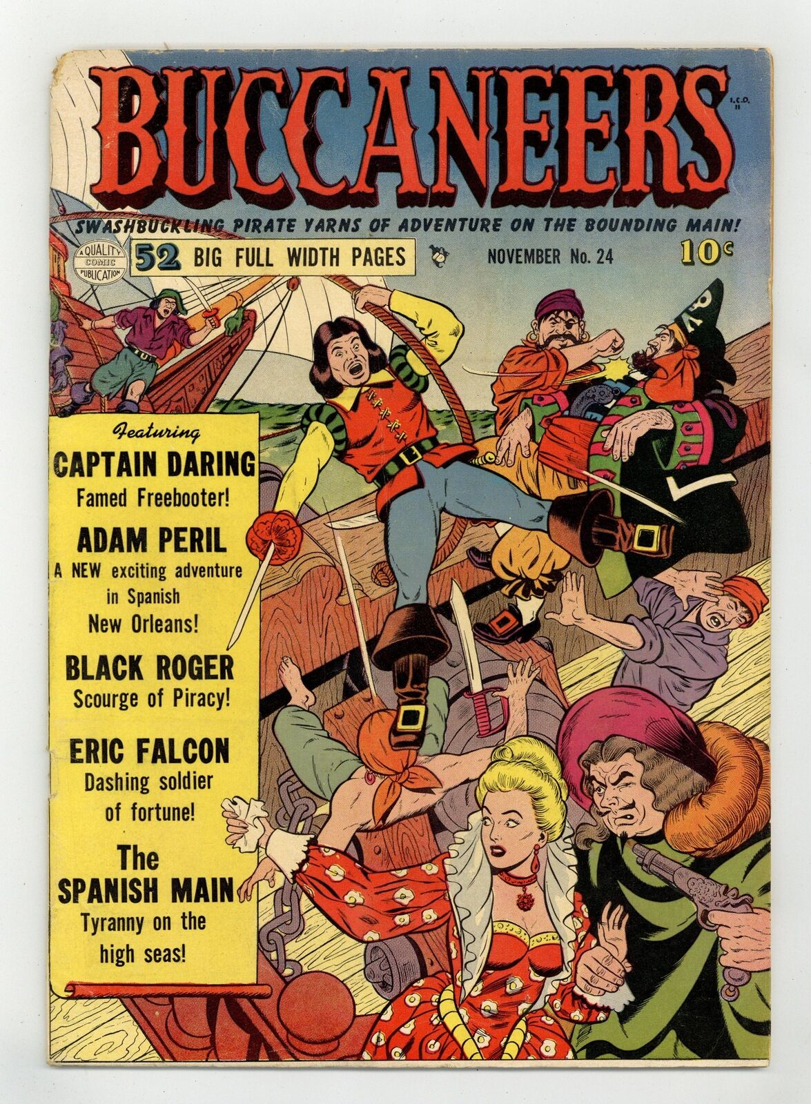 Buccaneers #24 VG- 3.5 1951