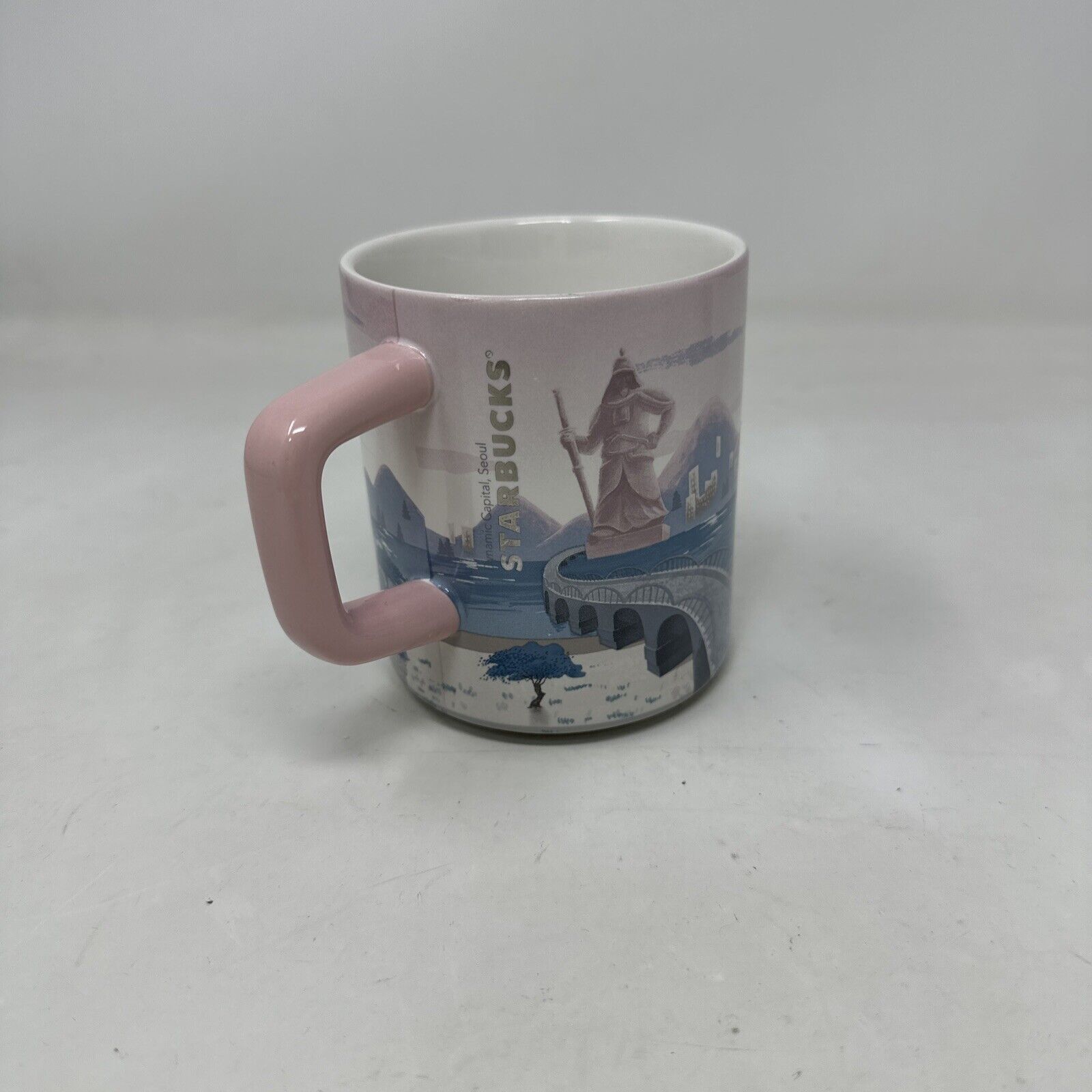Starbucks Coffee Seoul South Korea City Tour Mug Cup Limited Ed Pink Never Used
