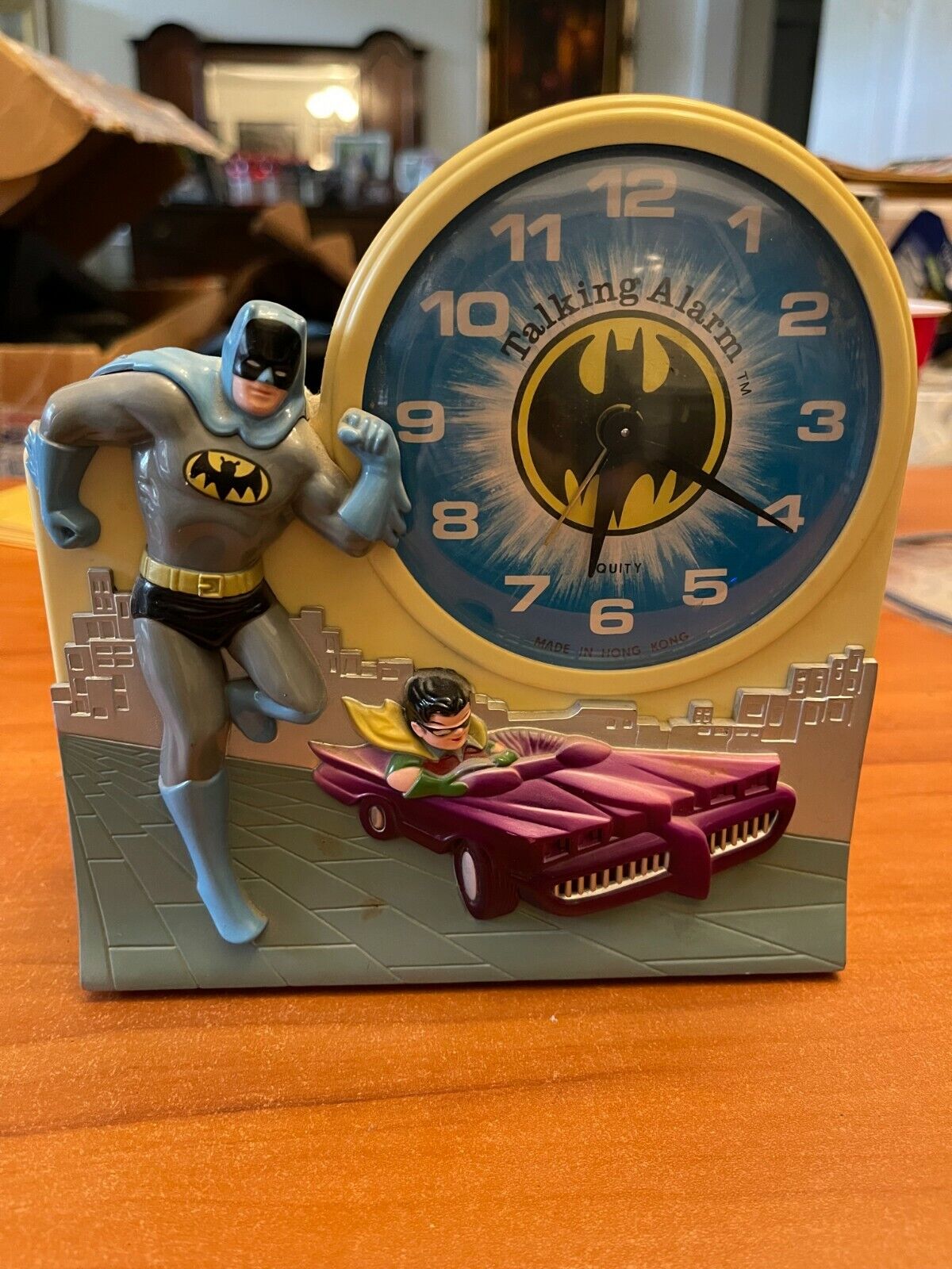 1974 Classic Batman & Robin Janex Talking Alarm Clock