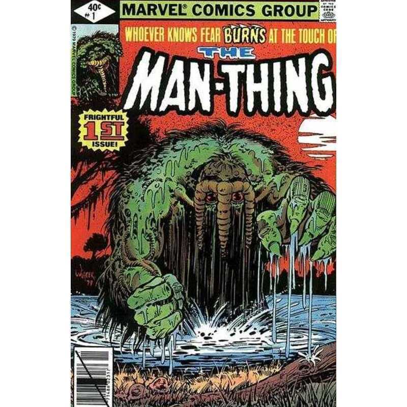 Man-Thing #1  - 1979 series Marvel comics Fine+ Full description below [l^