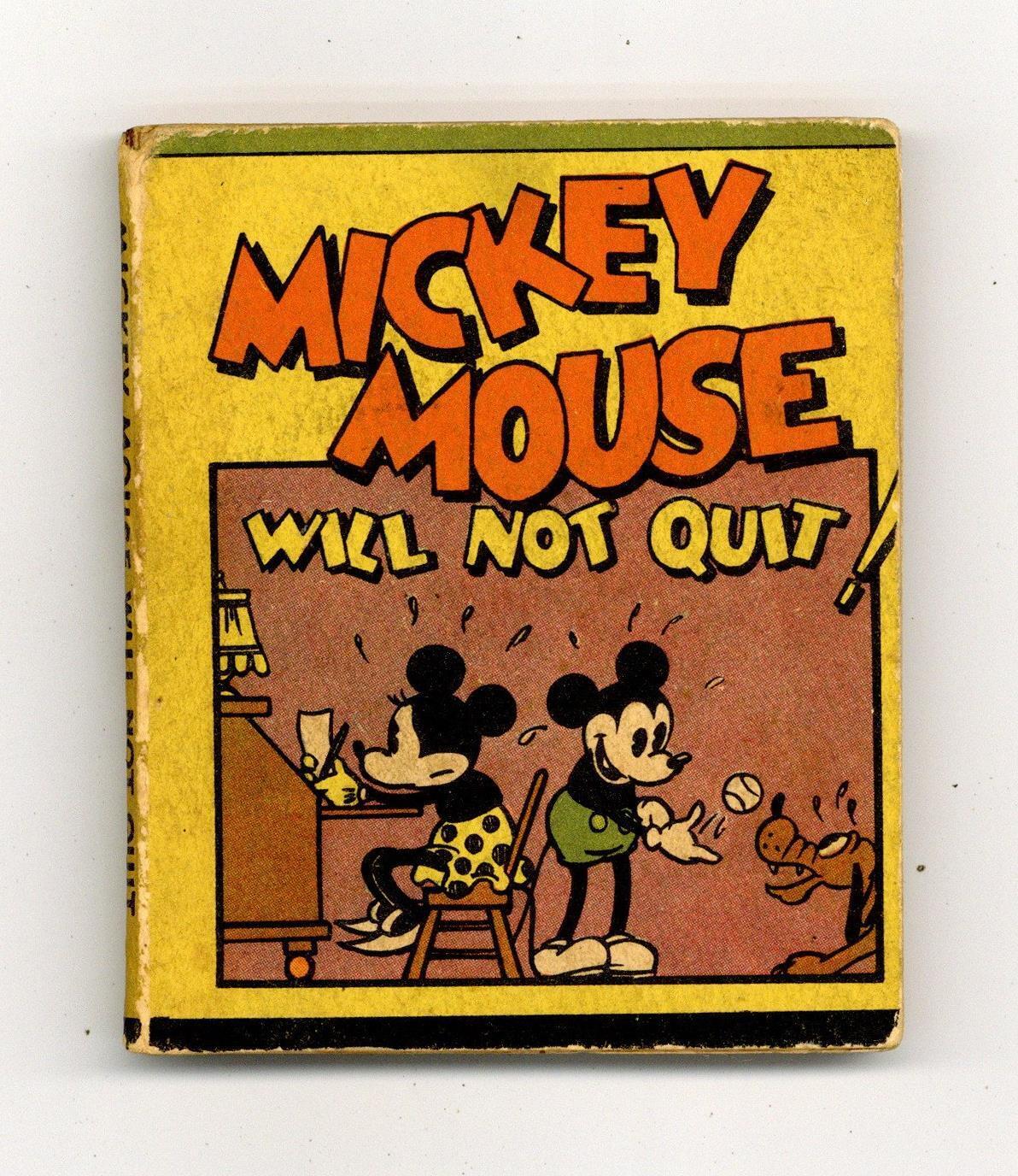 Mickey Mouse Will Not Quit #512 GD+ 2.5 1934