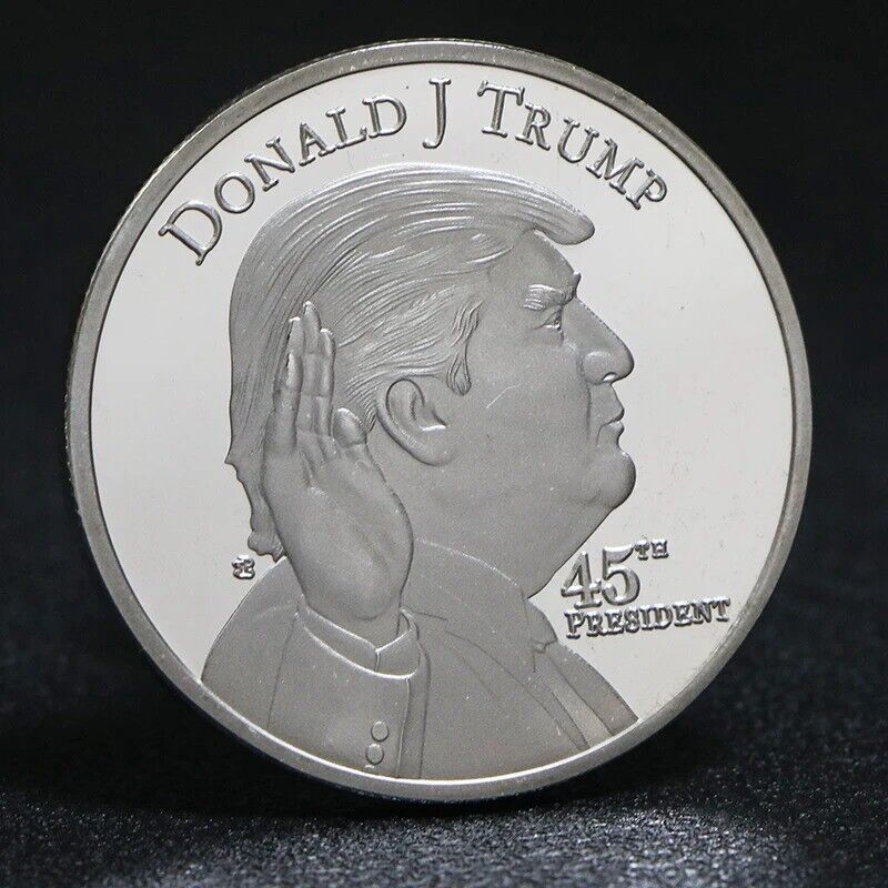 Donald Trump - 45th President - 1 oz Silver platedr Round
