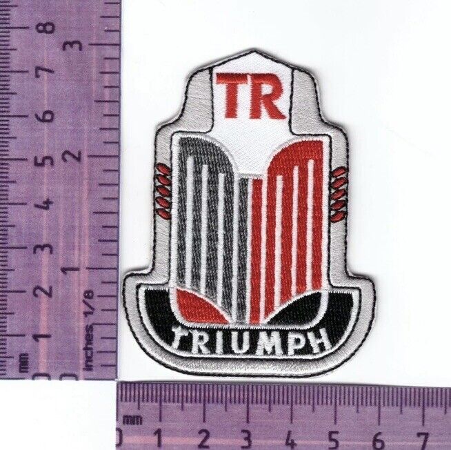 Heat Sealed Embroidered Iron On Cloth Patch - Triumph TR