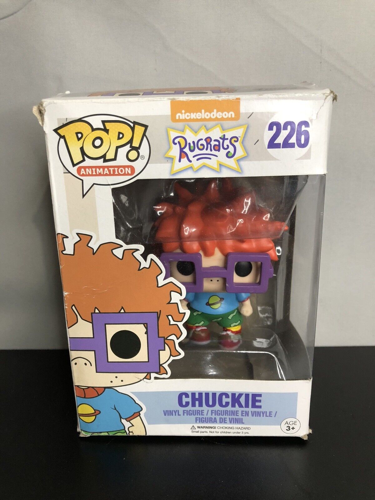 Funko Pop Animation Chuckie #226 Nickelodeon\'s Rugrats RARE FAST SHIPPING