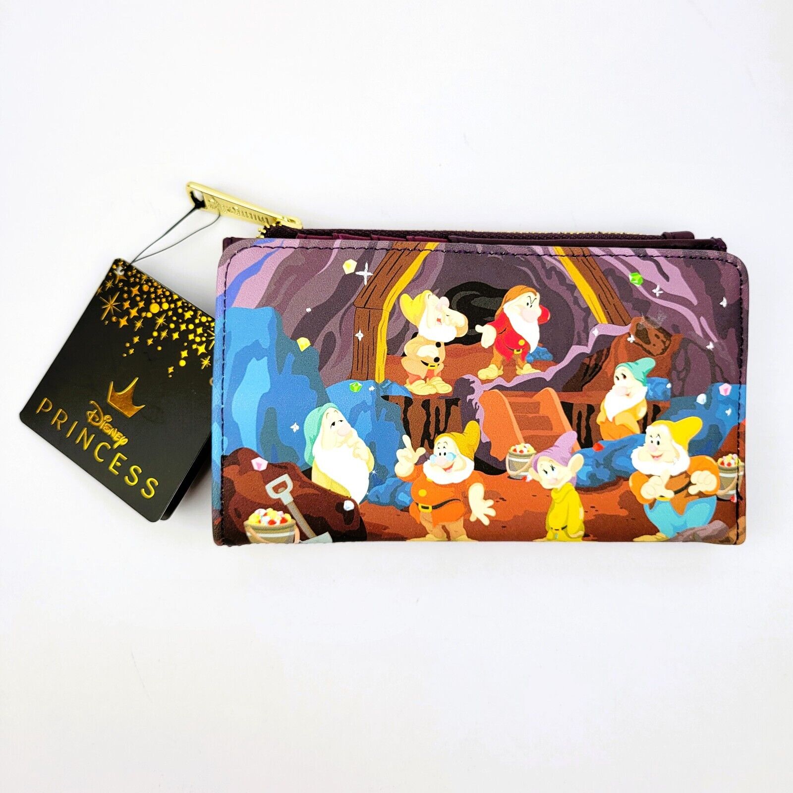 Loungefly Disney Princess Snow White and The Seven Dwarfs Mine Cart Snap Wallet