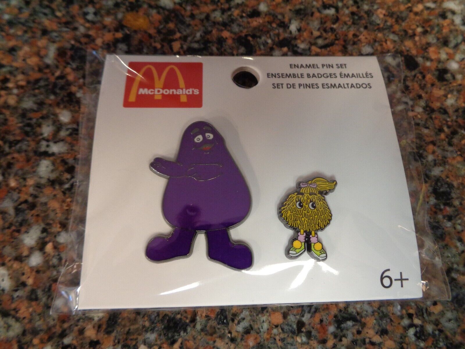 McDonald\'s Grimace & Fry Kid Enamel Pin Set of 2 Loungefly Brand New