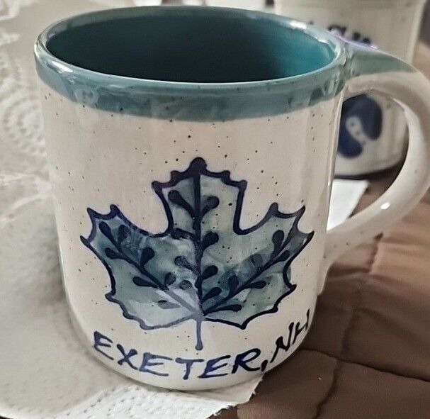 Great Bay Pottery Exeter, New Hampshire 14 Oz Maple Leaf Mug