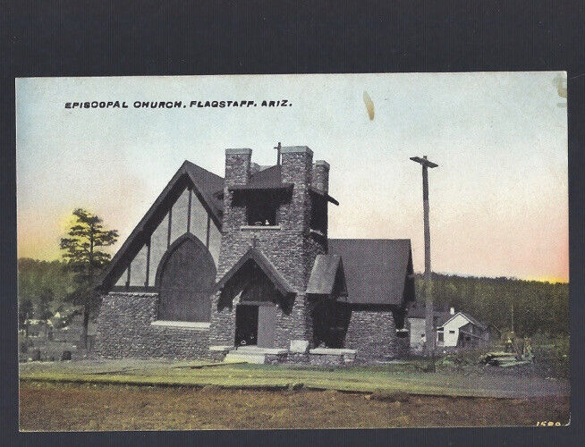 c.1910s Episcopal Church Flagstaff Arizona AZ Postcard UNPOSTED