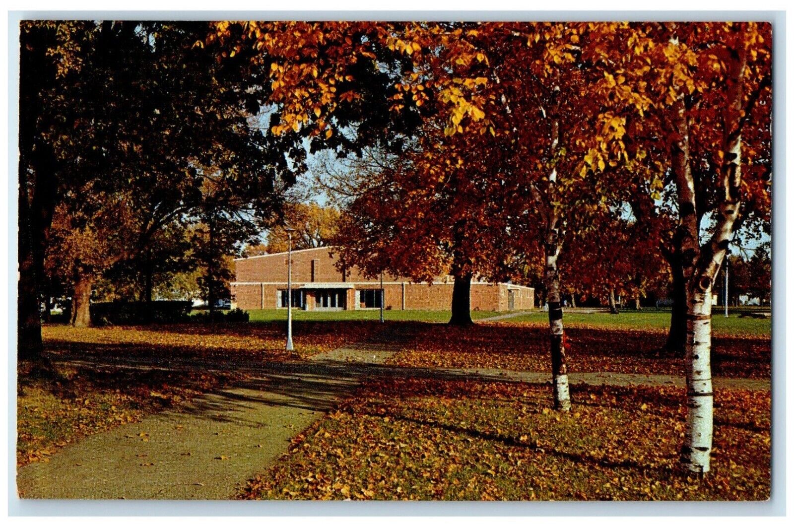 c1960 Gymnasium Auditorium Bethany Lutheran College Mankato Minnesota Postcard