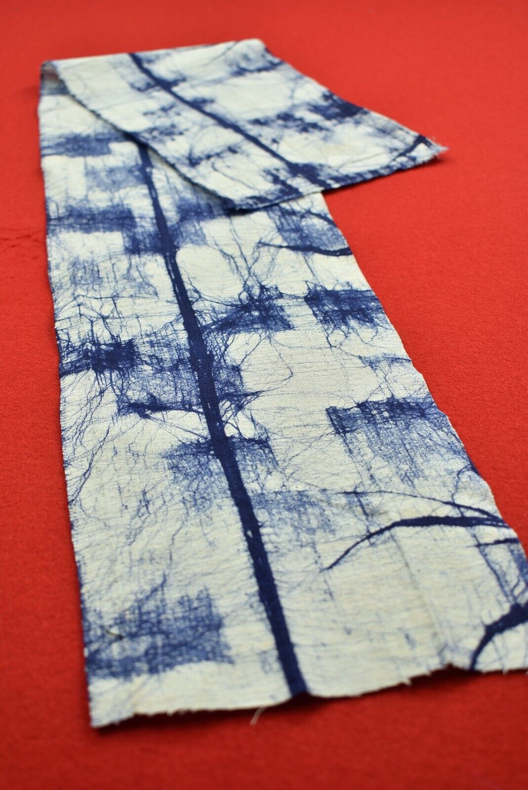 Japanese Textile Vintage Cotton Antique Boro Patch Indigo Blue Dyed 34\