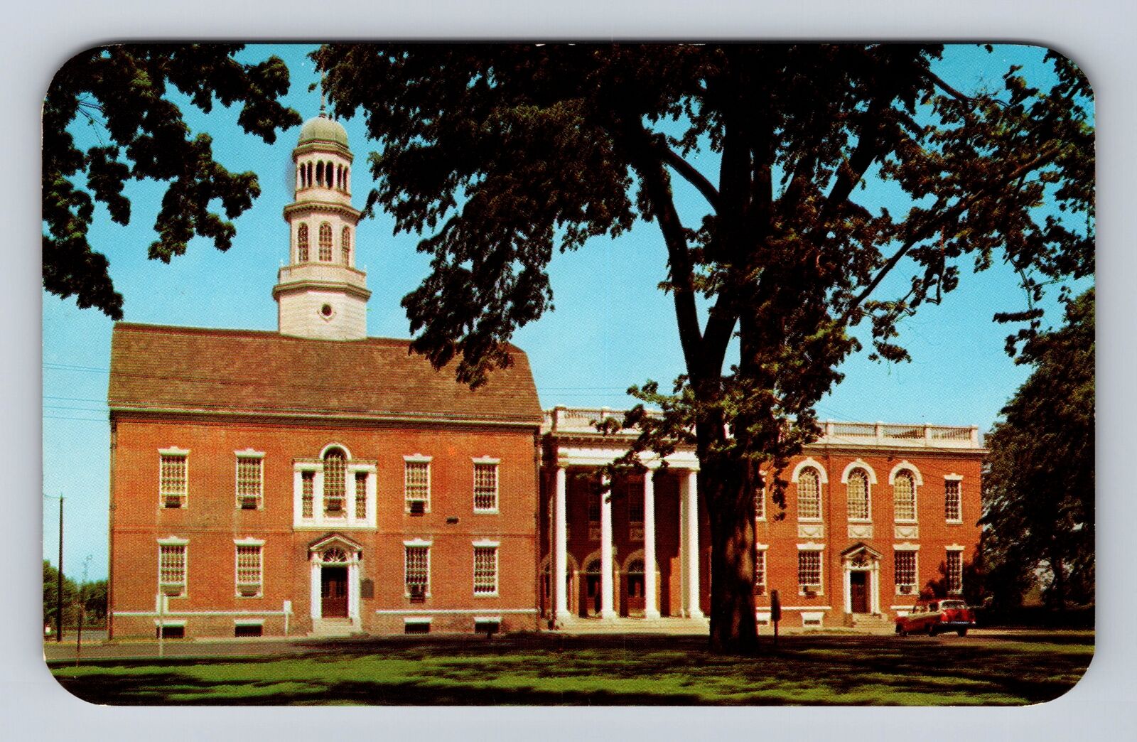 Dover DE-Delaware, Old State House, Dover Green, Vintage Souvenir Postcard