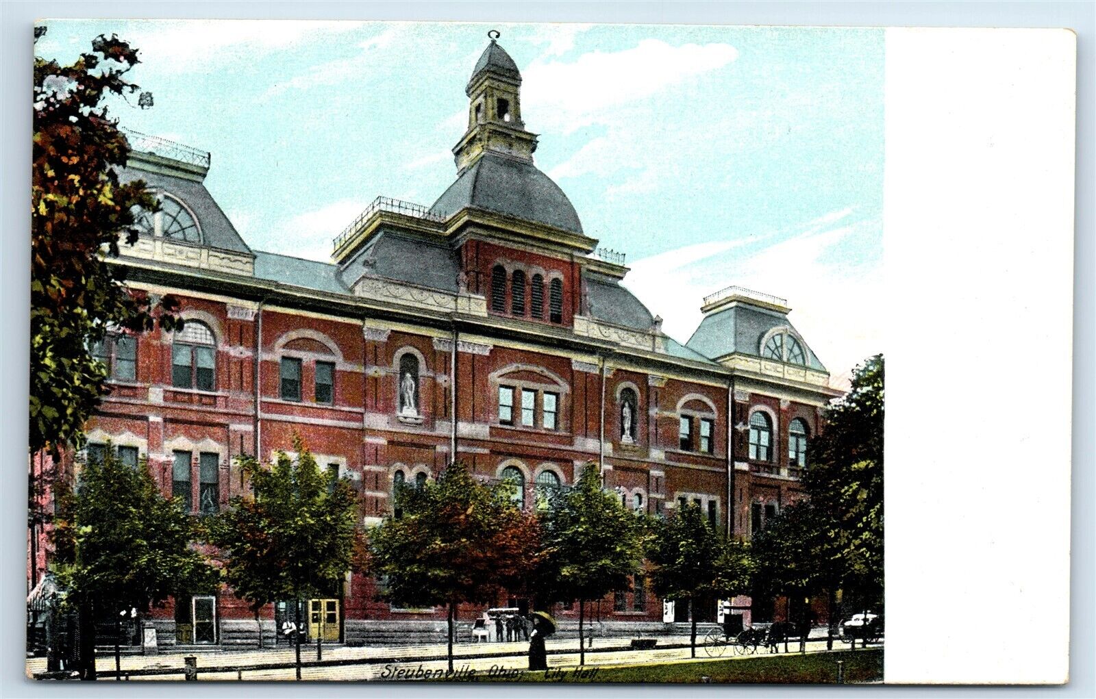 Postcard City Hall, Steubenville, Ohio H191