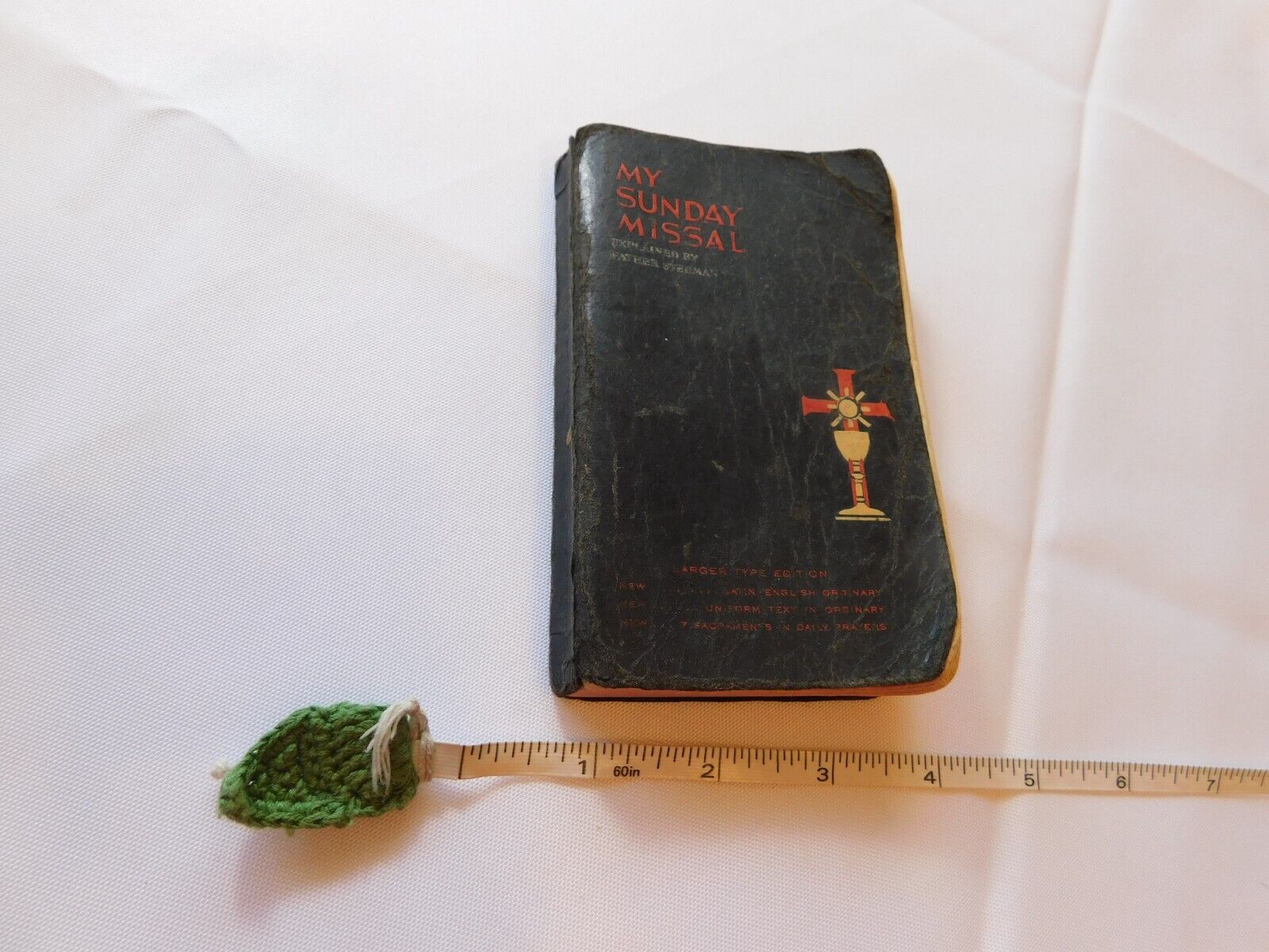 My Sunday Missal Catholic Church pocket edition vintage book Bible prayer