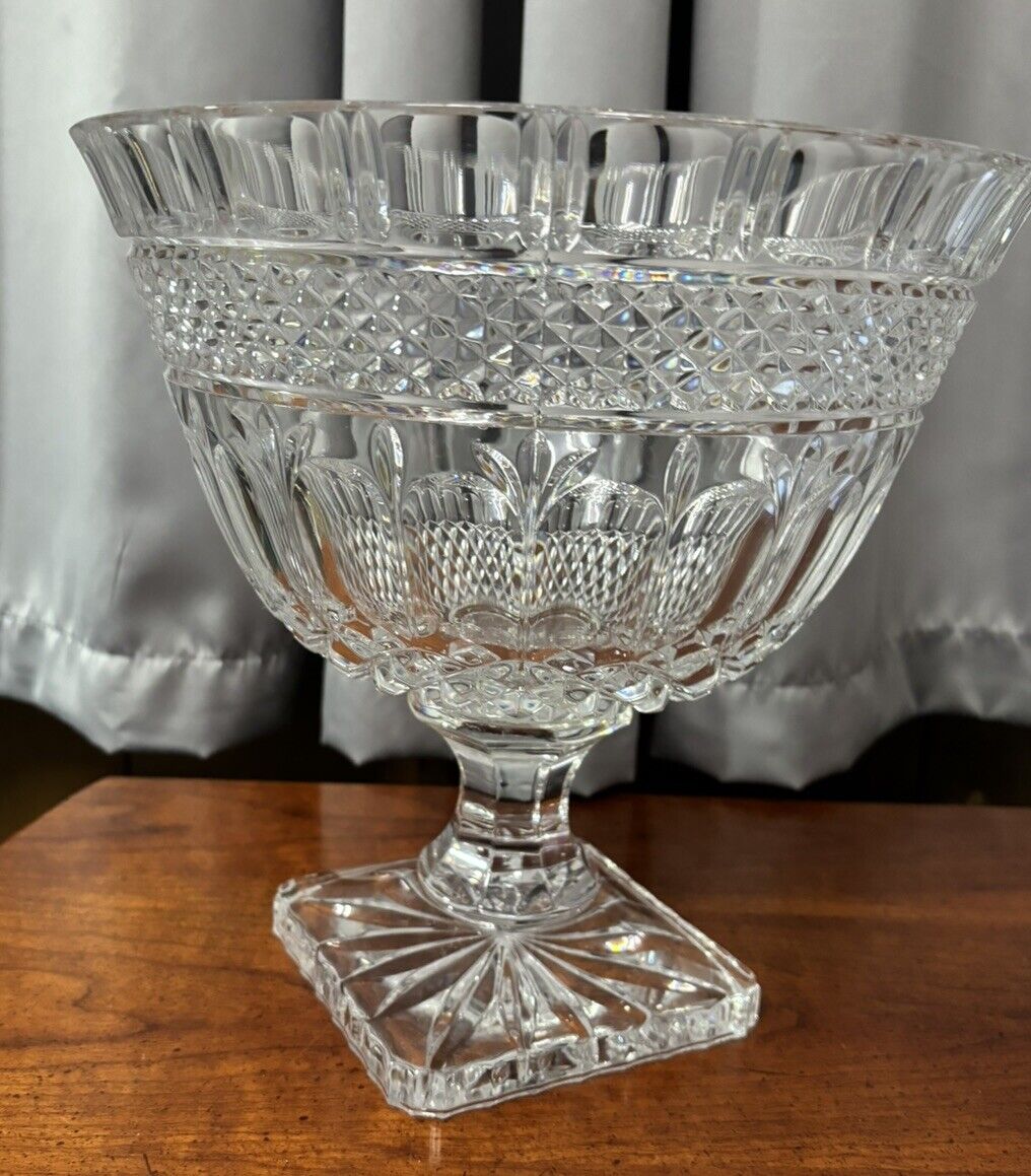 Vintage Godinger The Shannon Collection Crystal Pedestal Bowl