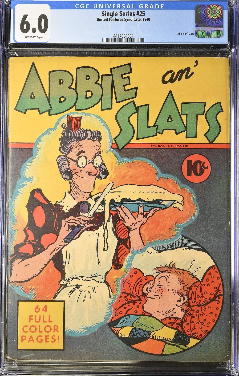 Single Series Abbie an' Slats #25 United Features (1940) 6.0 FN CGC Graded Comic