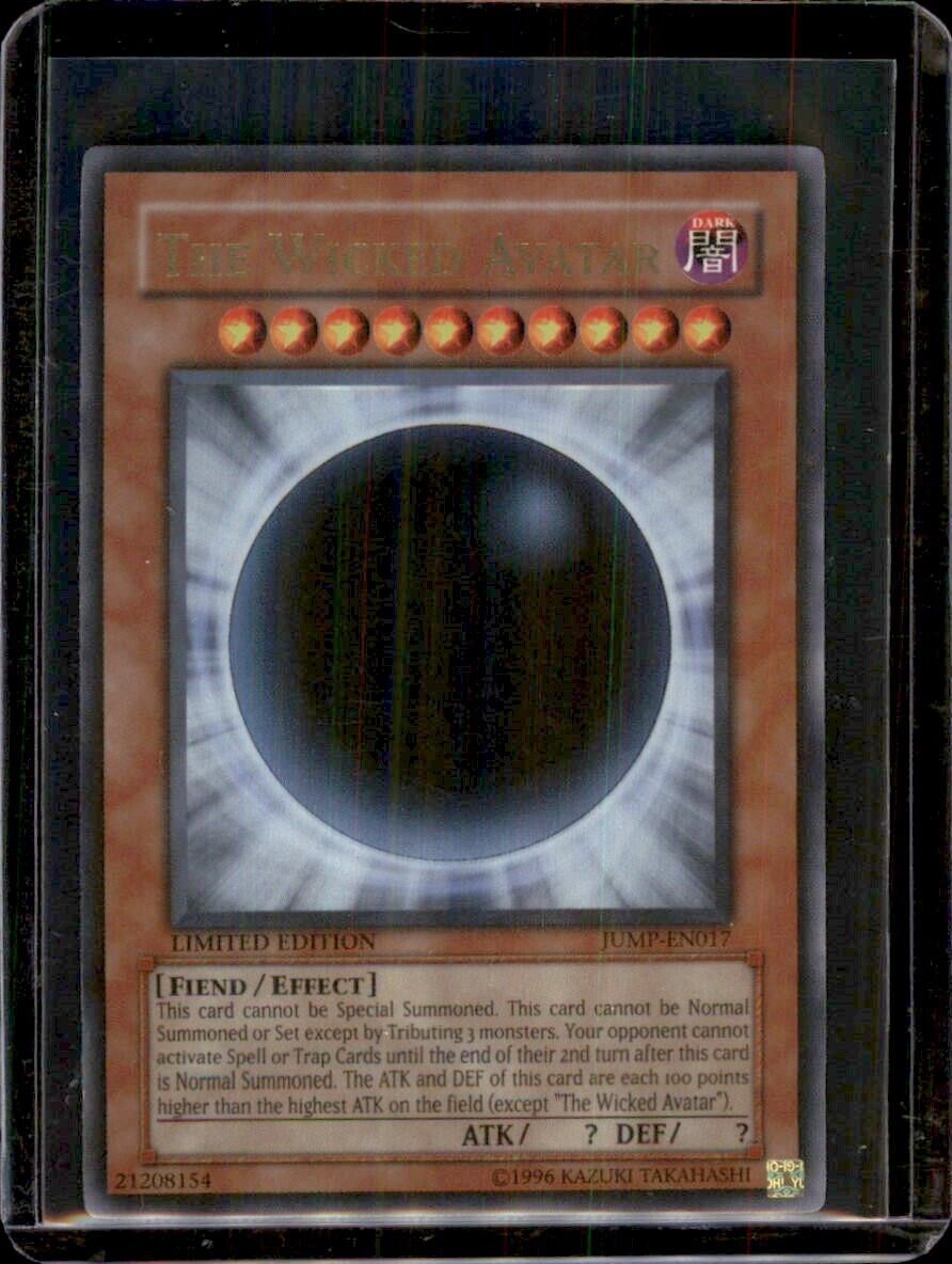 THE WICKED AVATAR JUMP-EN017 ULTRA RARE LIMITED ED HEAVY PLAY COND YuGiOh