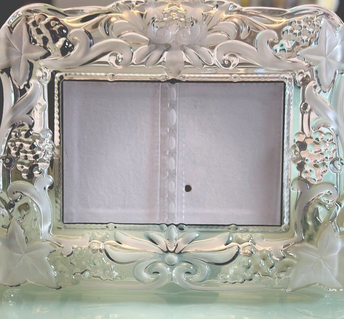 Mikasa Lead Crystal Double Picture Frame 11\