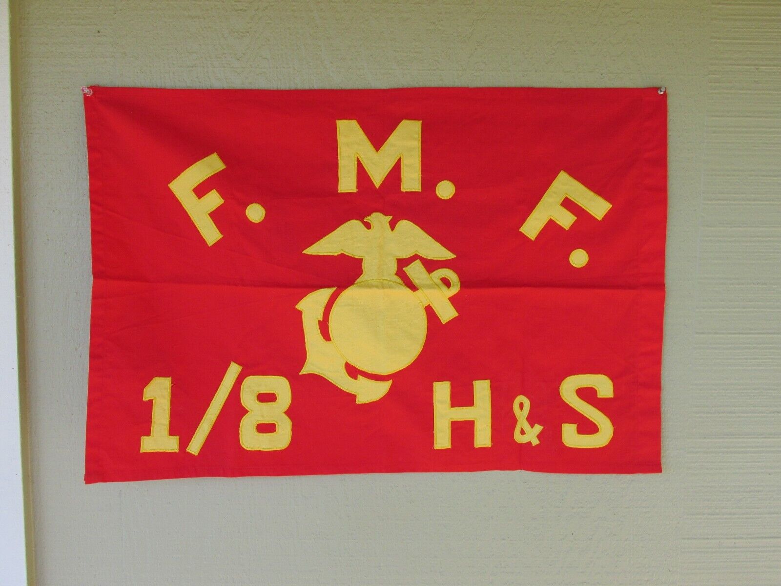 USMC flag Fleet Marine Force 1/8  H & S theater made US Marines FMF