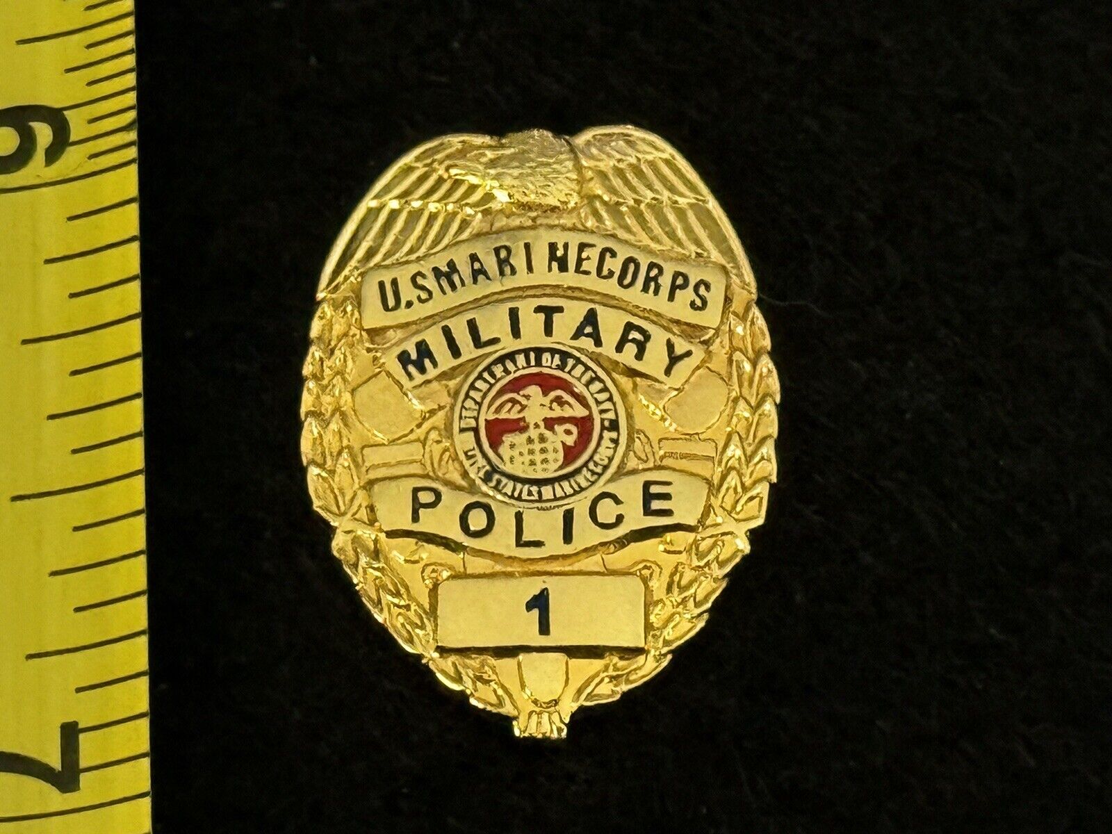 US Marine Corp Military Police Officer Mini Badge Lapel Pin