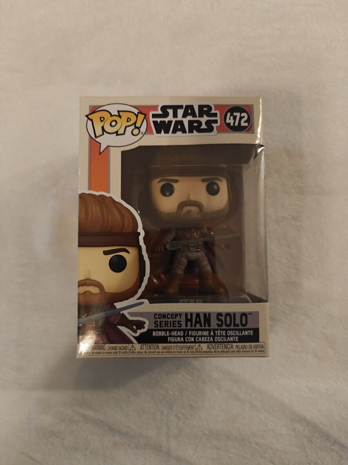 FUNKO POP STAR WRAS HAN SOLO #472 CONCEPT SERIES - VAULTED
