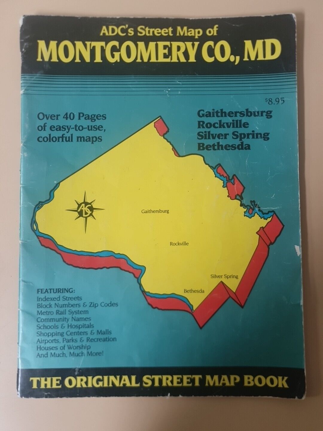 ADC\'s Street Map Of  Montgomery Co, MD (1991)