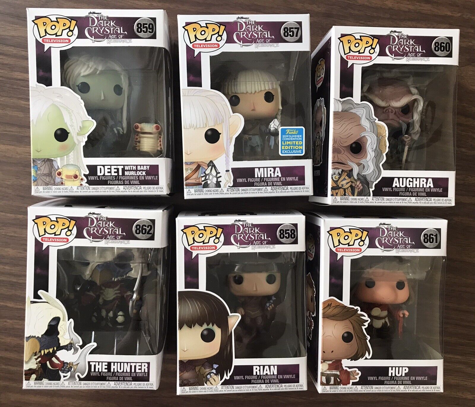 Complete Set of Dark Crystal Age Of Resistance Funko Pop Set Of 6 - New In Box