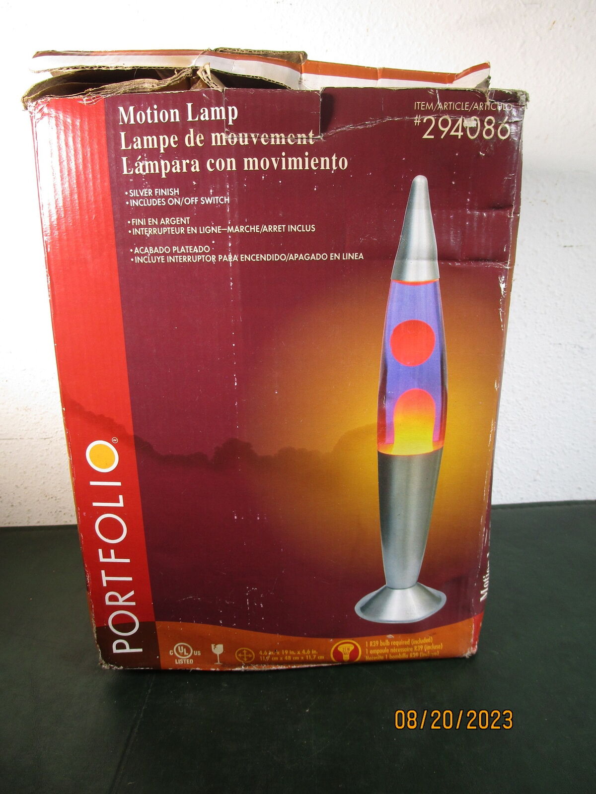 Retro Portfolio Bullet Lamp Lava Lamp Model 294086