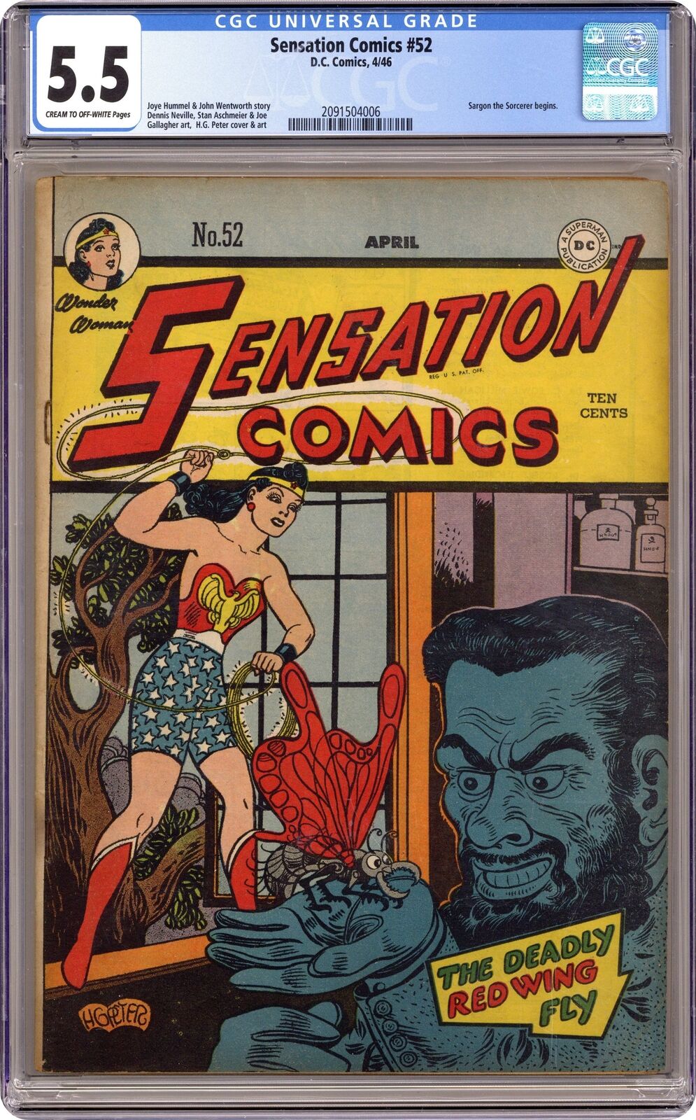 Sensation Comics #52 CGC 5.5 1946 2091504006