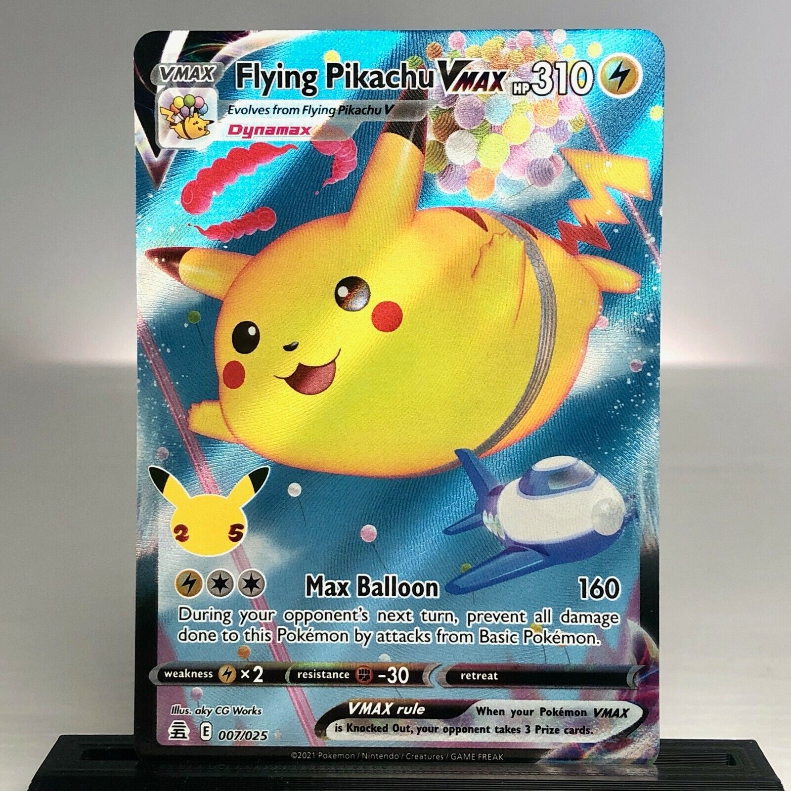 Flying Pikachu VMAX 007/025 Ultra Rare - Pokemon TCG -Celebrations - NM