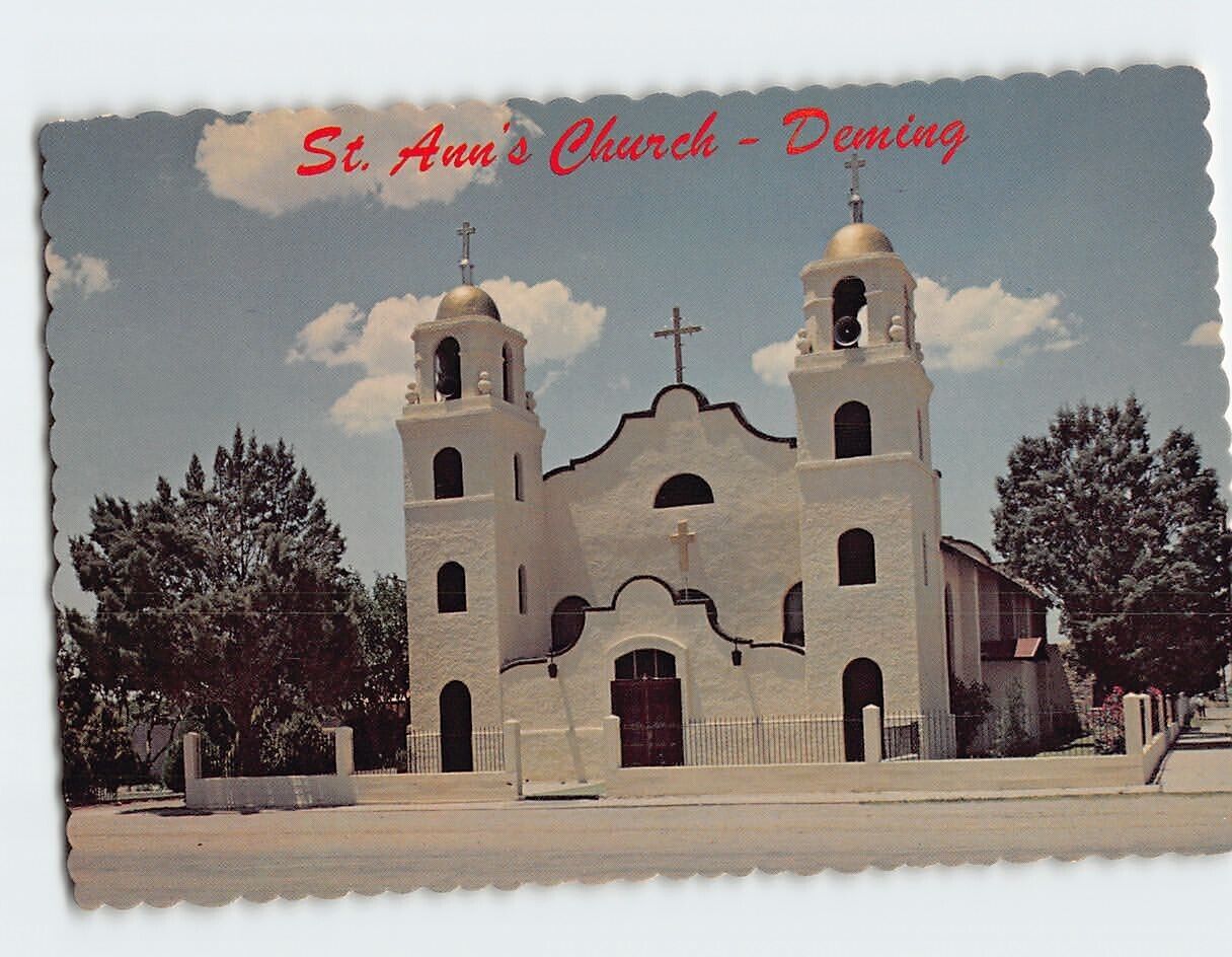 Postcard St. Anns Church Deming New Mexico USA
