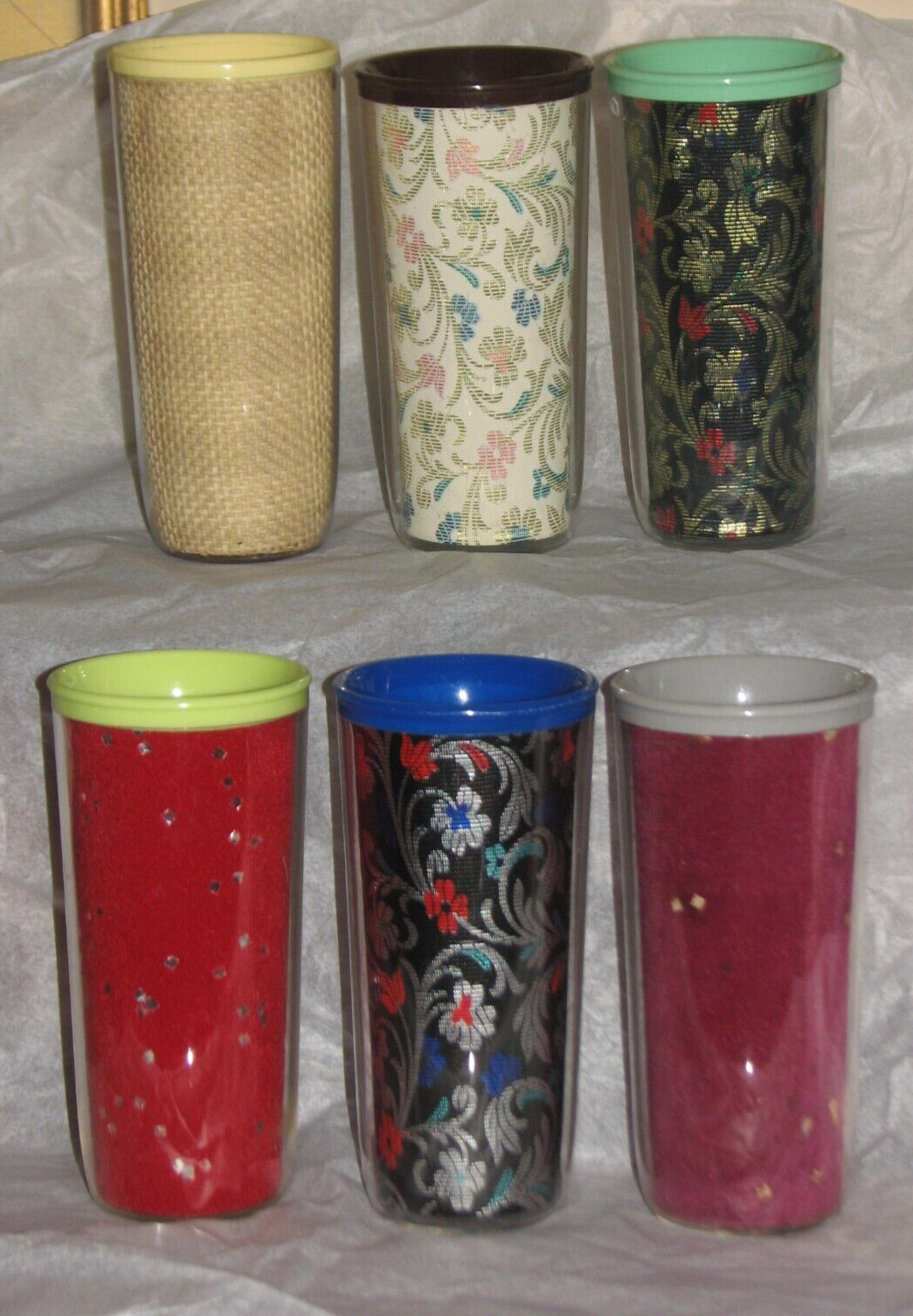 Vtg Insulated Tumblers Drinking Glasses 6\