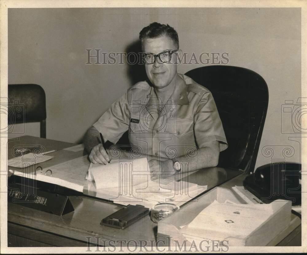 1963 Press Photo Colonel Lewis F. Shull, Fourth Army Staff Judge Advocate