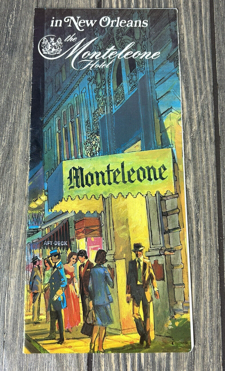 Vintage In New Orleans The Monteleone Hotel In The French Quarter Brochure 