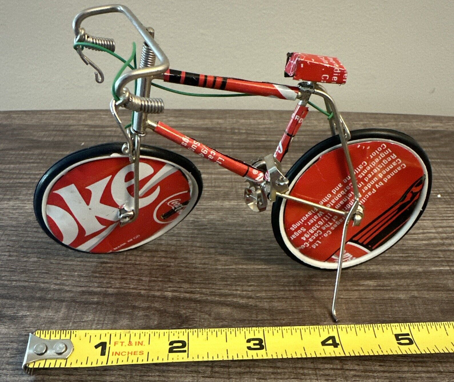 Coca-Cola Coke Collectibles Handmade Vintage Retro Wire Can Bicycle For Display