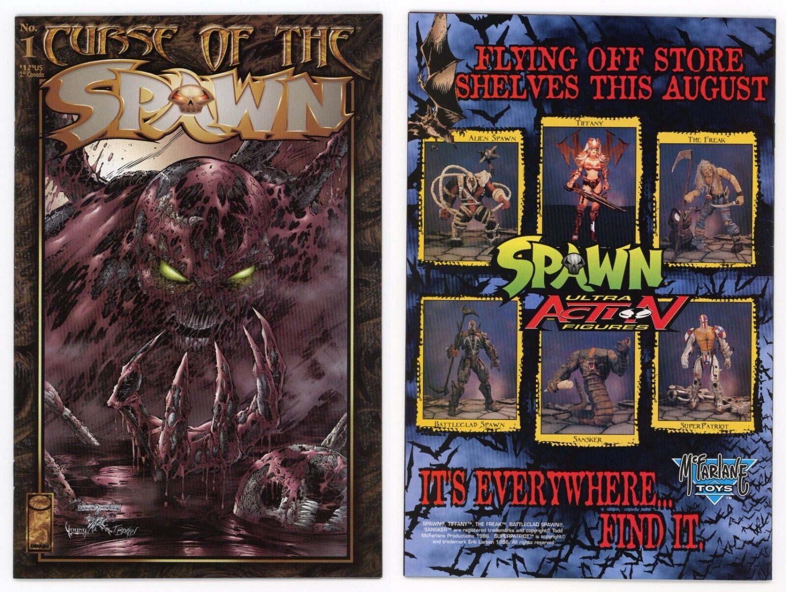 Curse of the Spawn #1 (NM- 9.2) 1st app Daniel Llanso (the New Spawn) 1996 Image
