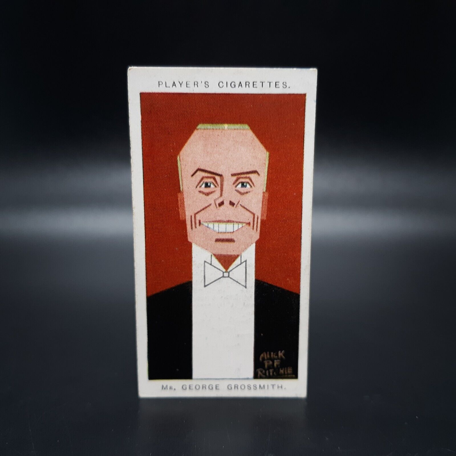 1926 Player\'s Cigarettes Straight Line Caricatures #25 George Grossmith Tobacco