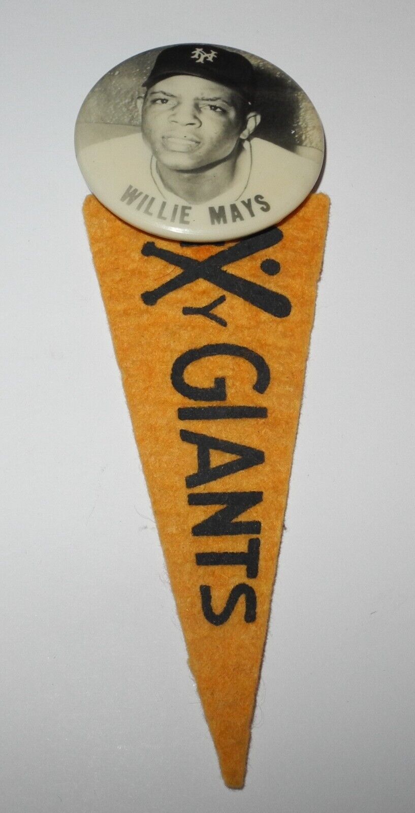 1954 Baseball Willie Mays New York Giants World Series Pin Button Coin Pennant