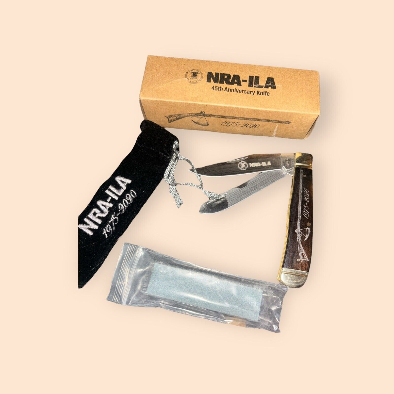Stone River NRA -ILA 1975-2020 45th Anniversary Trapper Knife Folding in Box