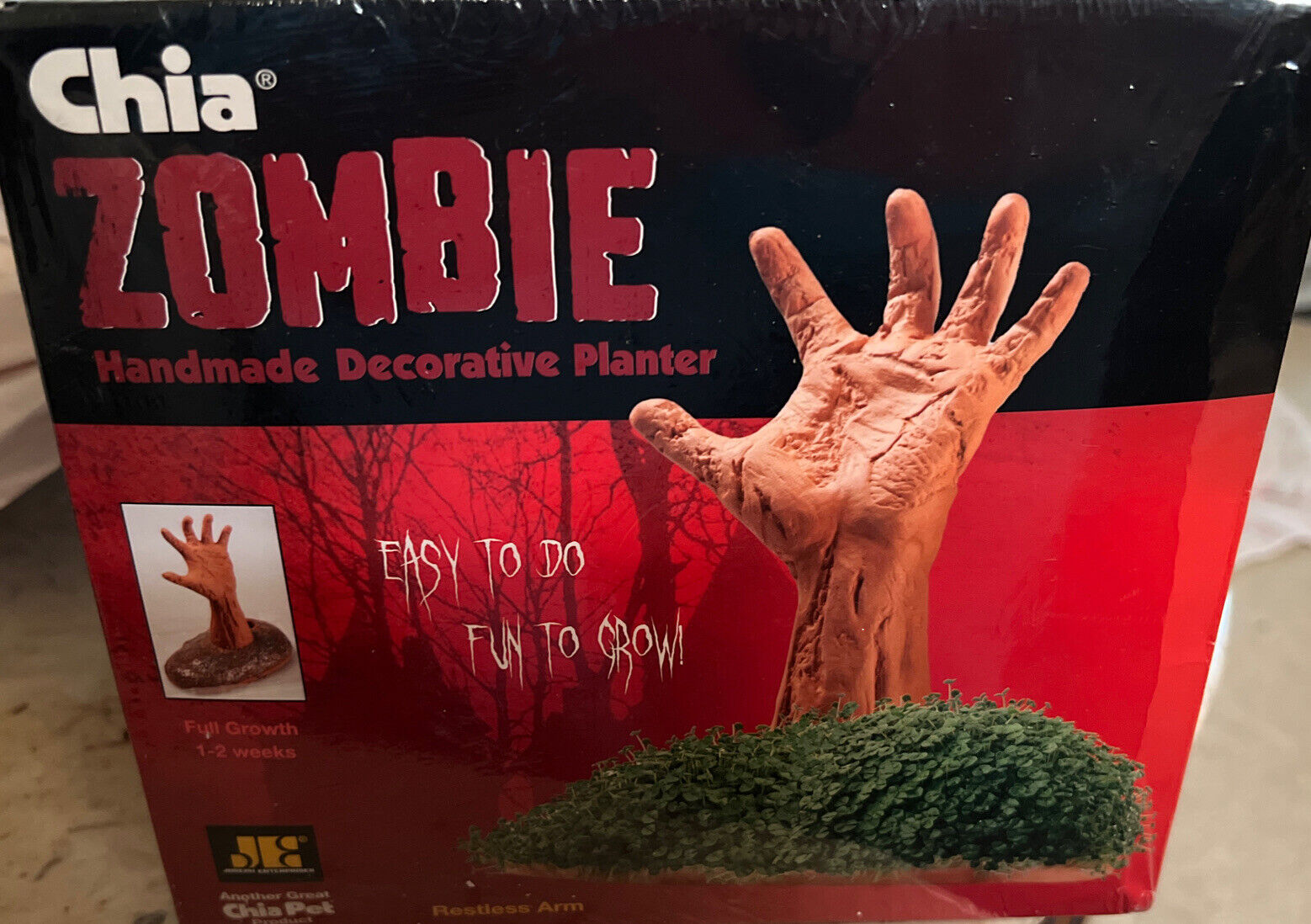 Chia Zombie Restless Arm Handmade Decorative Planter Halloween Grave Hand Decor