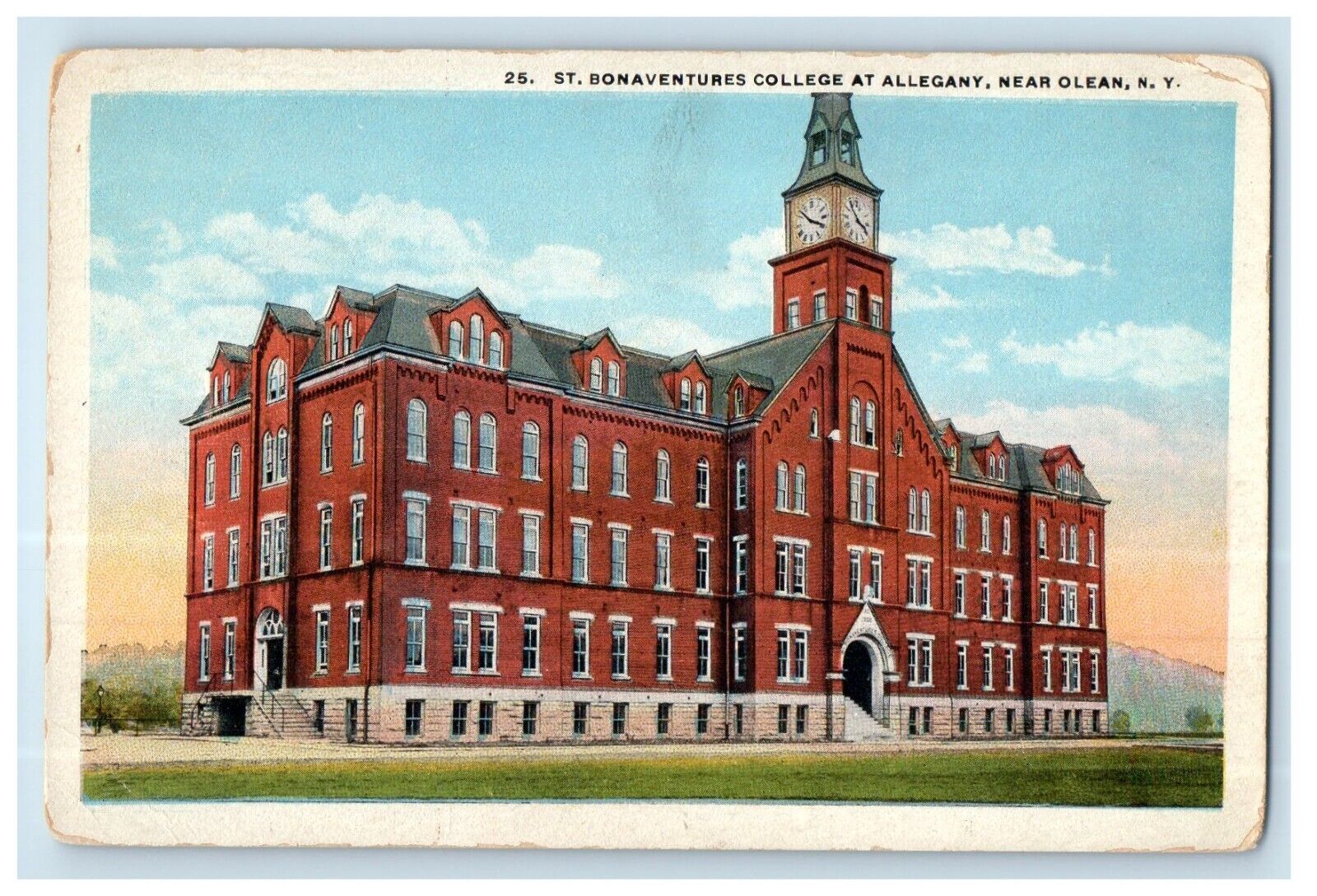 c1920's St. Bonaventures College At Allegany Near Olean New York NY Postcard