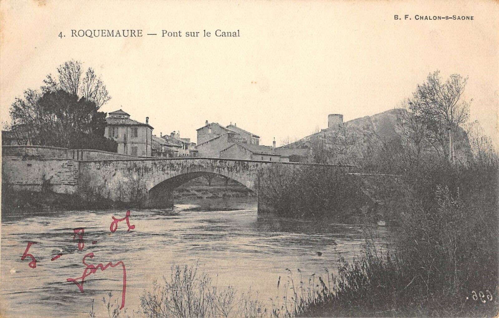 CPA 30 ROQUEMAURE BRIDGE OVER THE CANAL