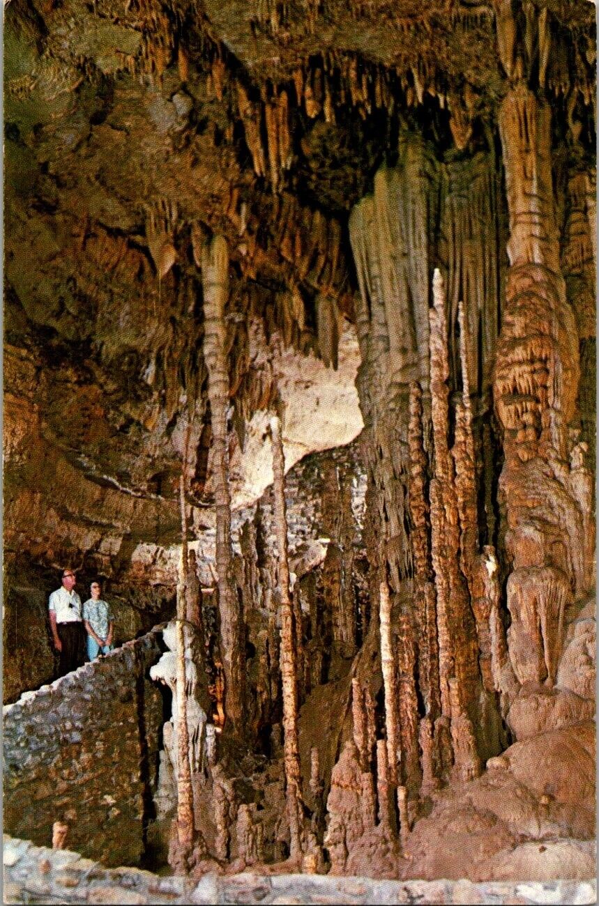 Natural Bridge Caverns New Braunfels Texas Posted 1968 Lithograph Postcard 