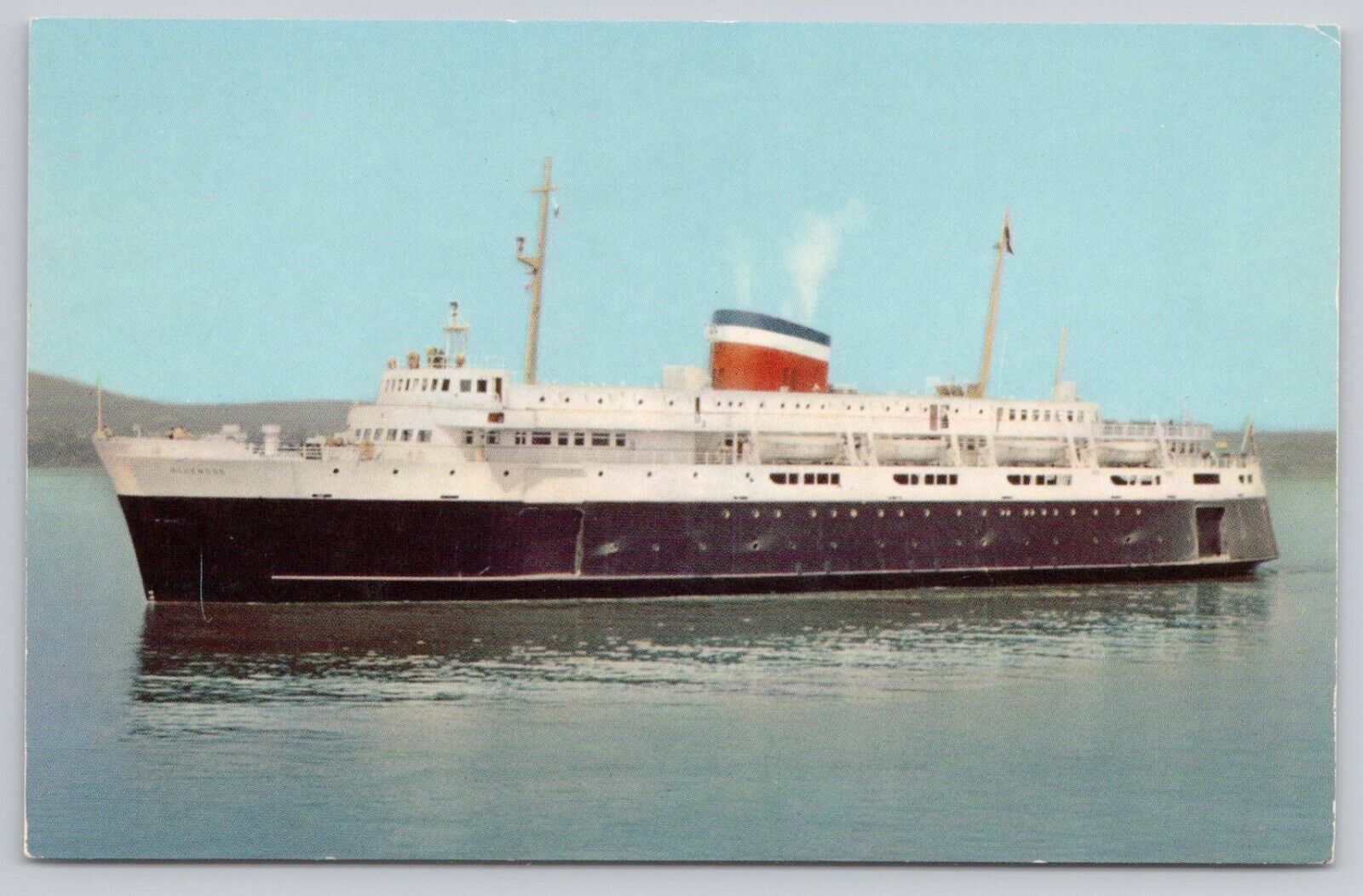 MV Bluenose Passenger & Car Ferry Bar Harbor Maine VINTAGE POSTCARD 1231