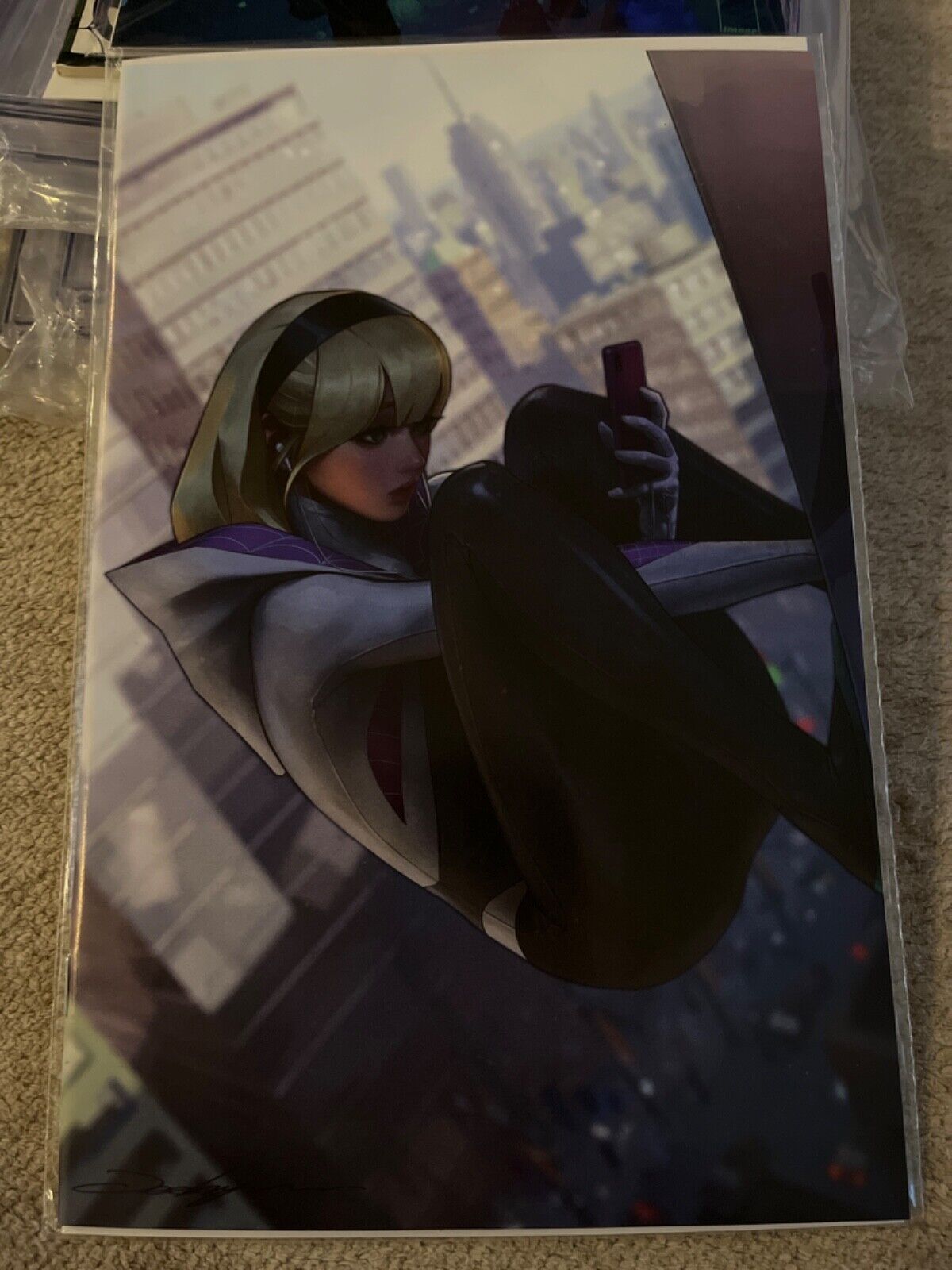 The Amazing Spider-Man #48 Jeehyung Lee Spider-Gwen Virgin Variant Cover (2020)
