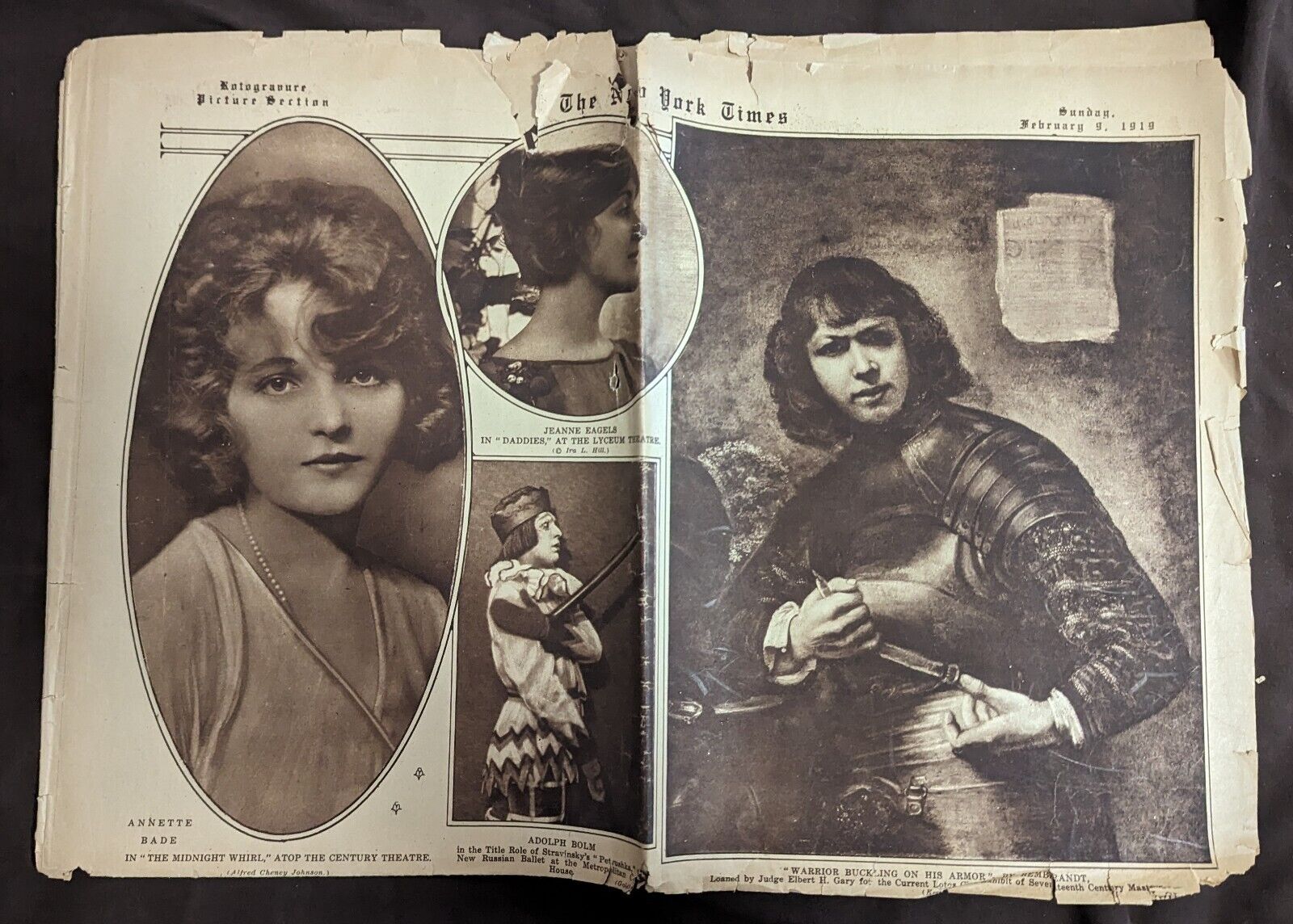 New York Times Feb 9 1919 Picture Section