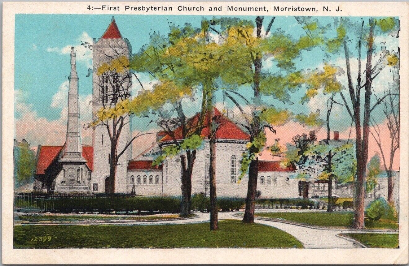 1930s MORRISTOWN, New Jersey Postcard \