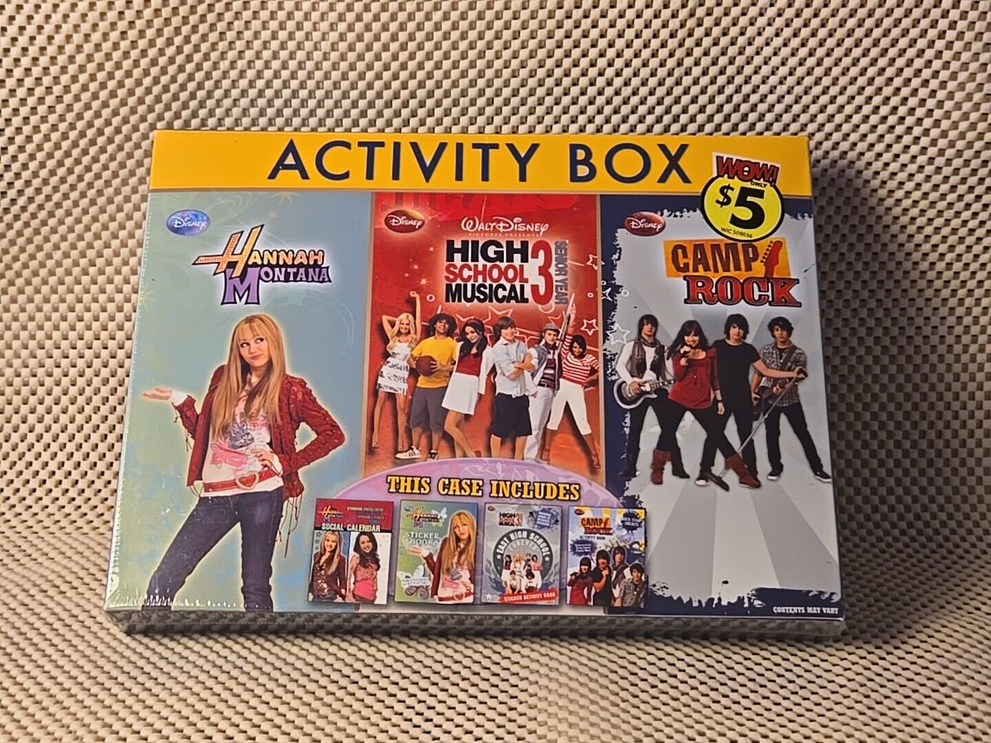Disney\'s Hannah Montana,High School Musical,Camp Rock Activity Box,Sealed,IOB