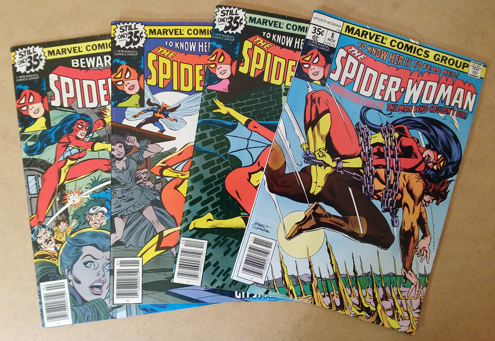 Spider-Woman #8-11 (1978, Marvel) FN Lot of 4 ✴